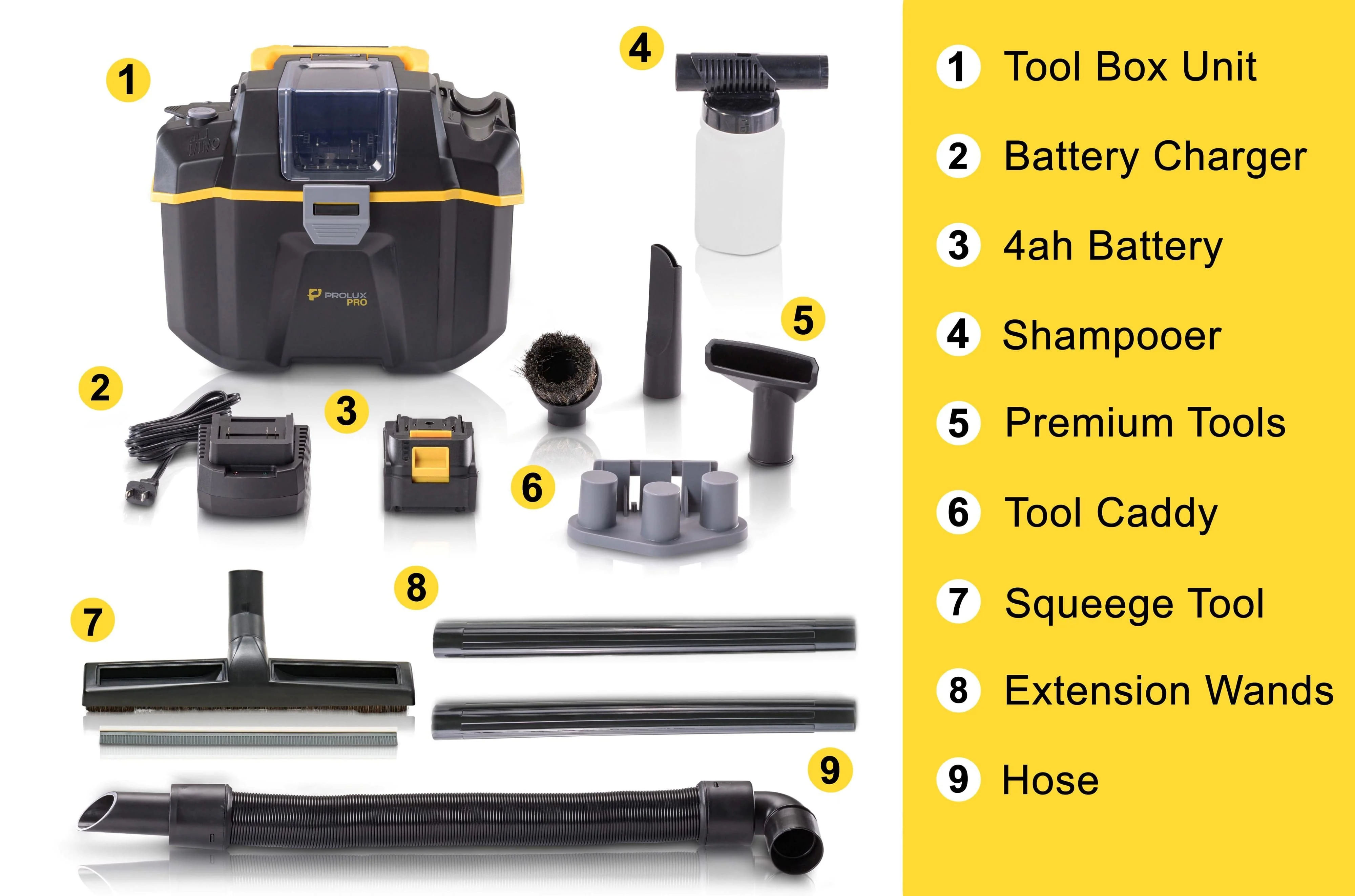Prolux Surge Cordless Commercial Wet/Dry Tool & Travel Vacuum - Image 3