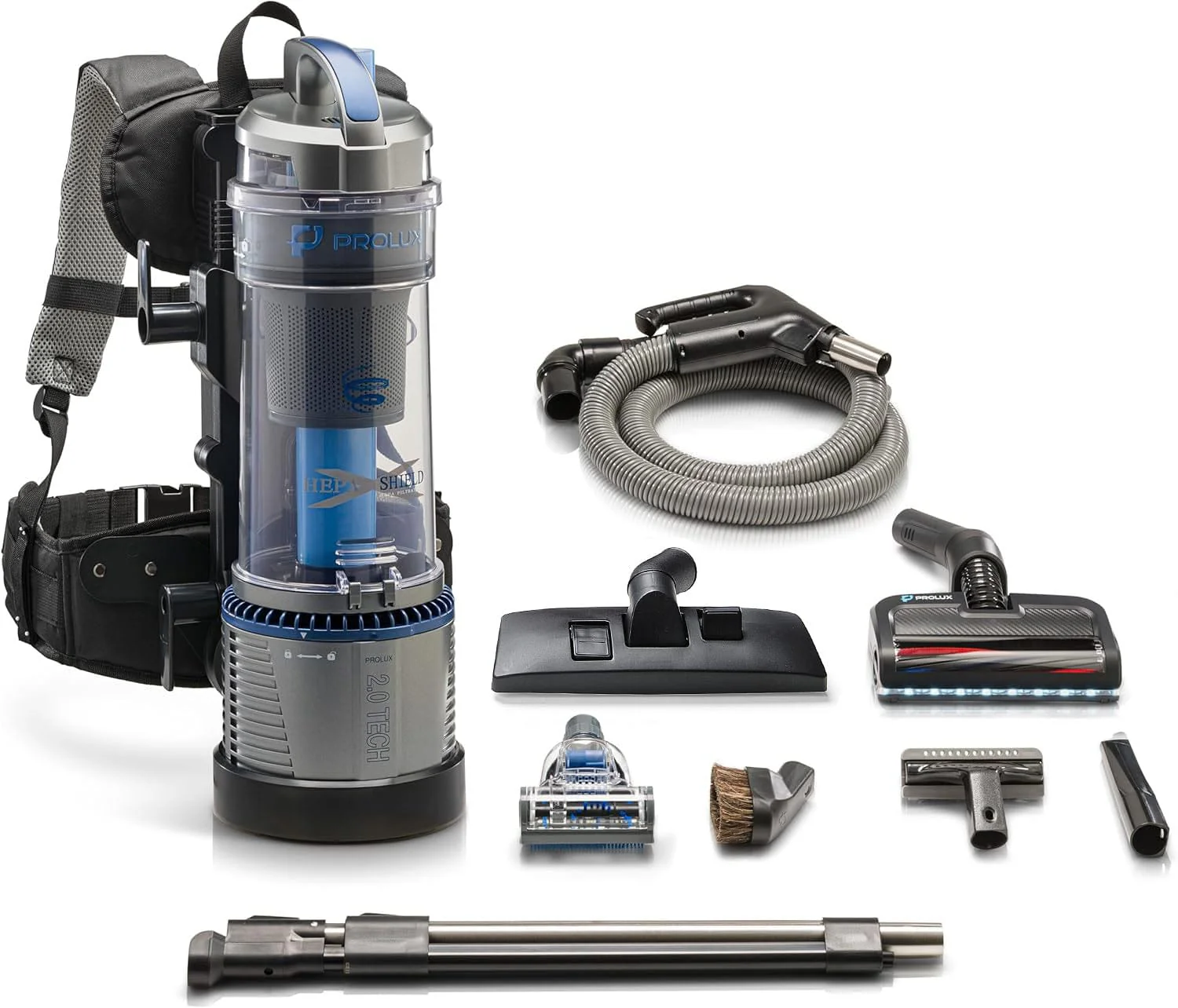 Lightweight Prolux 2.0 Bagless Upright Backpack Vacuum w/ Electric Powerhead Kit and 5 YR Warranty - Image 3