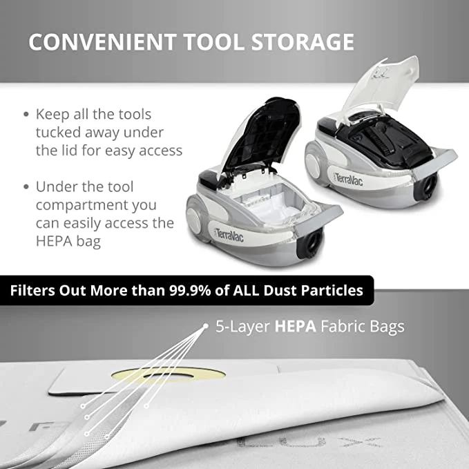 Demo Model Prolux TerraVac 5 Speed Quiet Vacuum Cleaner with sealed HEPA Filter - Image 5