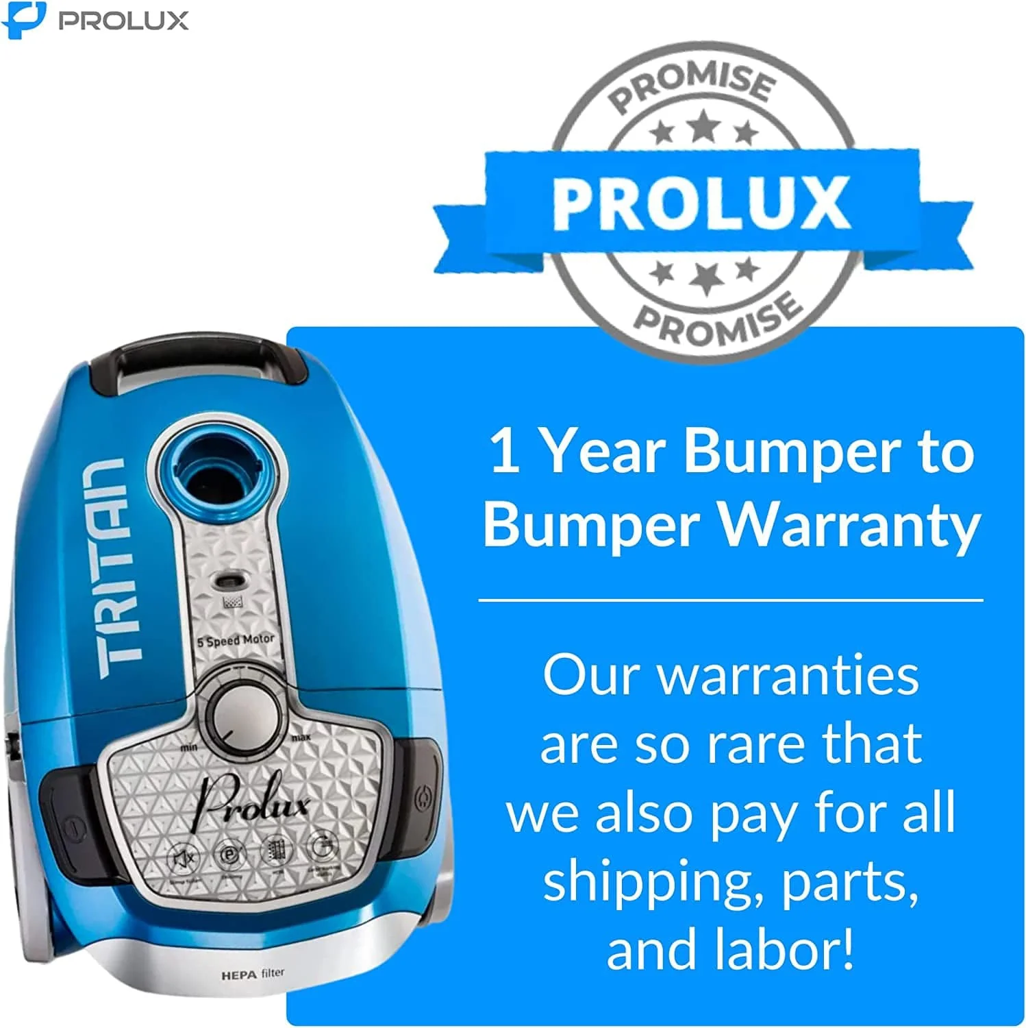 Demo Model Prolux Tritan HEPA Canister Vacuum - Image 7