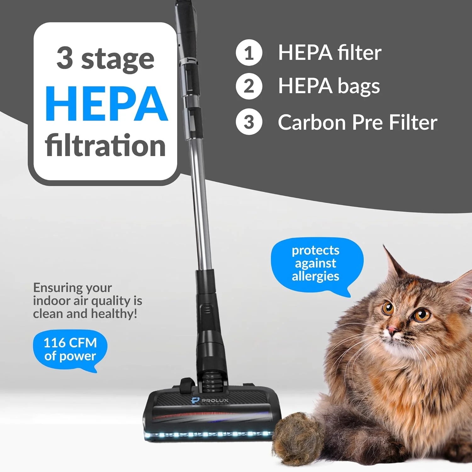 DEMO Prolux QX60 Canister Vacuum Cleaner - Image 3