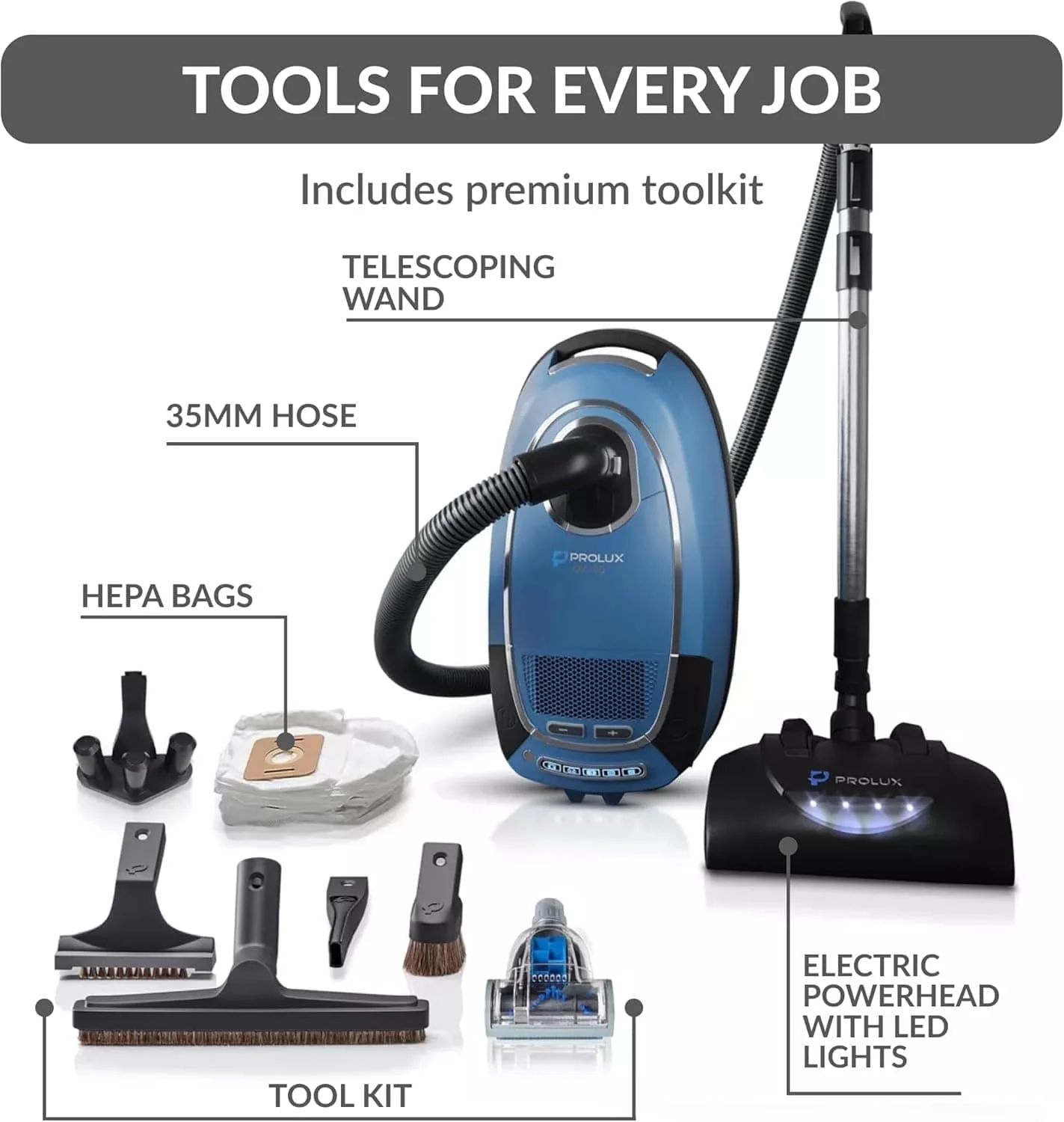 DEMO Prolux QX90 Canister Vacuum Cleaner - Image 5