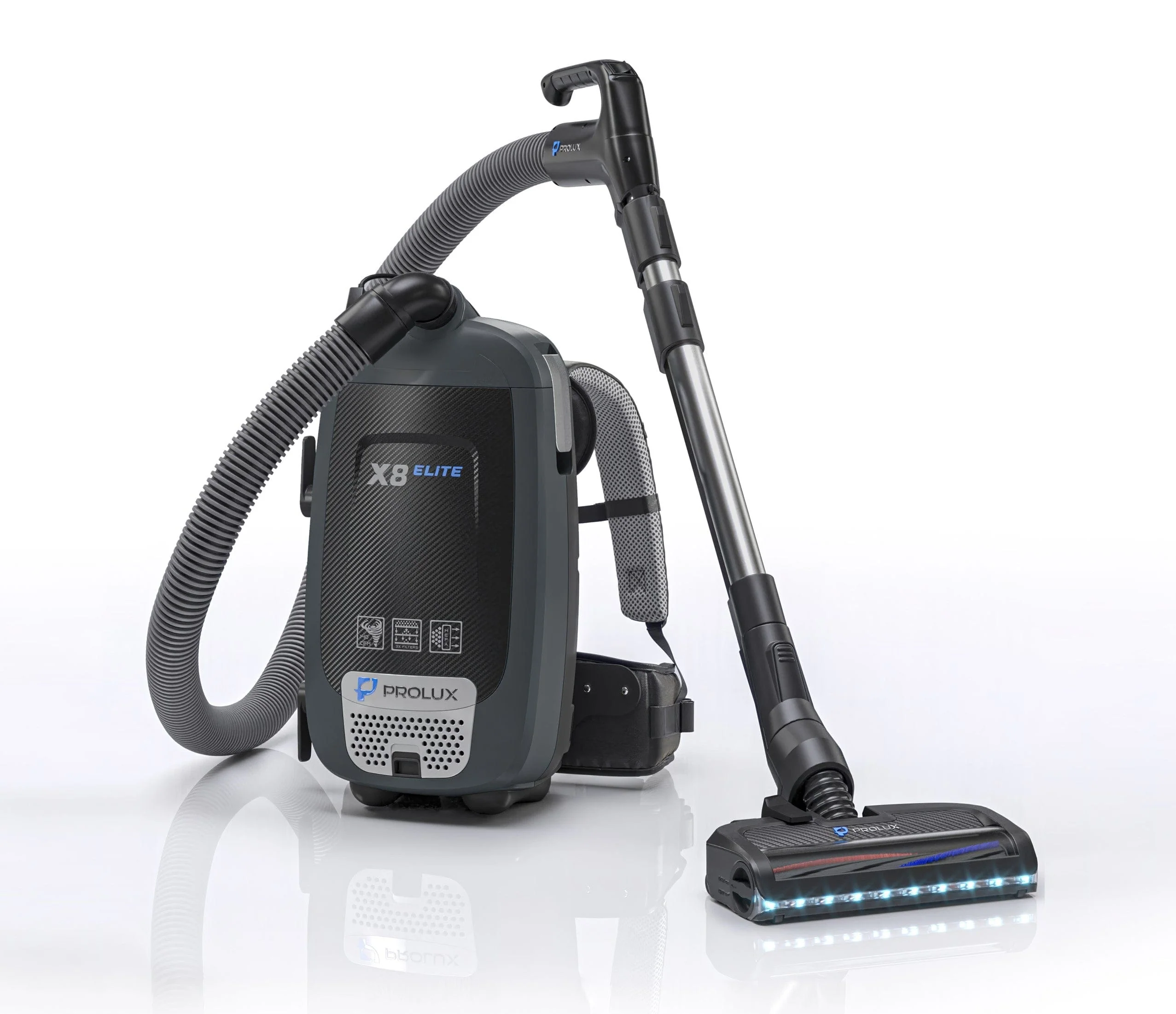 DEMO Prolux X8 Elite Backpack Vacuum Canister w/ Prolux Electric Powerhead Kit - Image 2