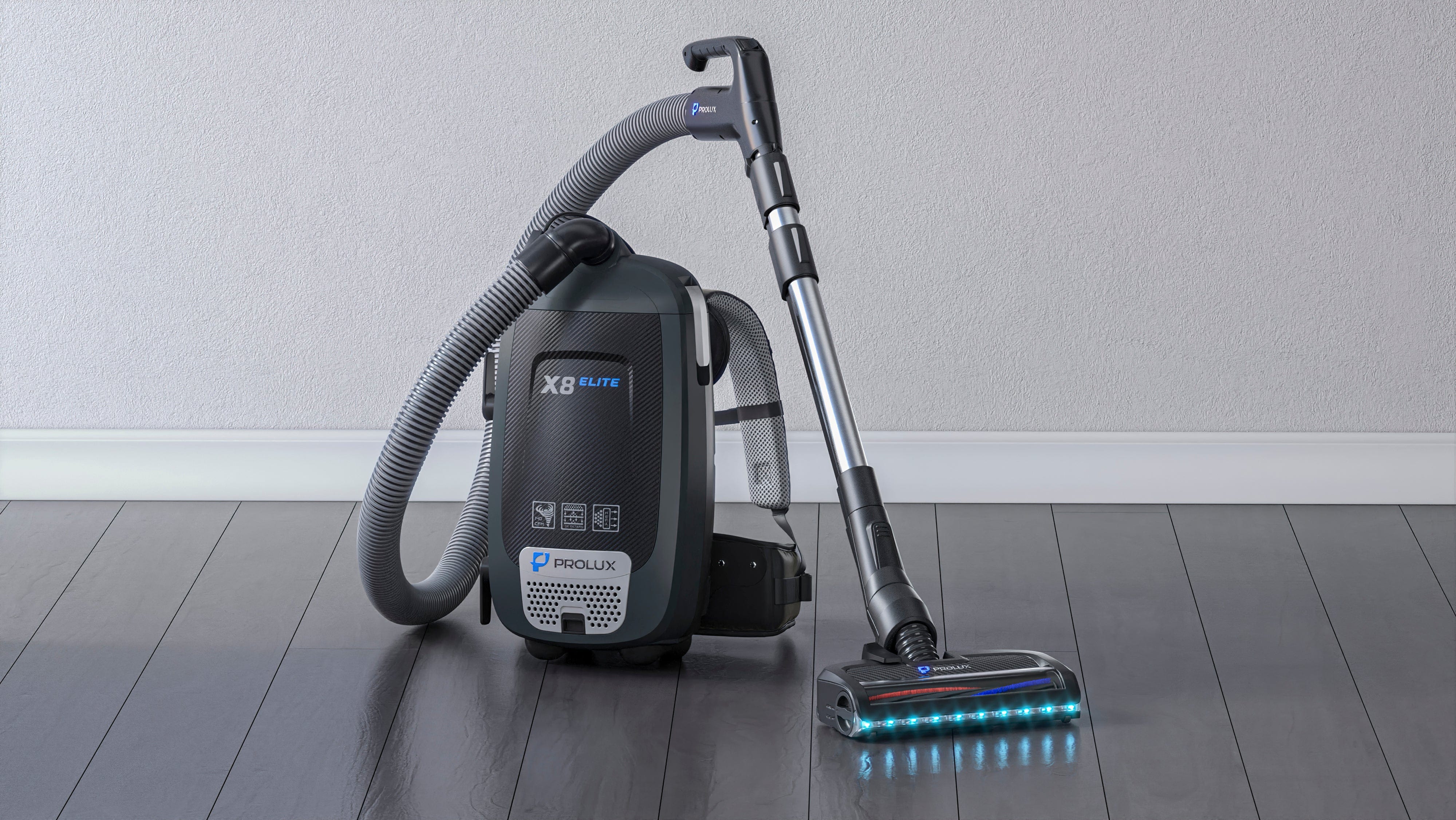 DEMO Prolux X8 Elite Backpack Vacuum Canister w/ Prolux Electric Powerhead Kit - Image 3