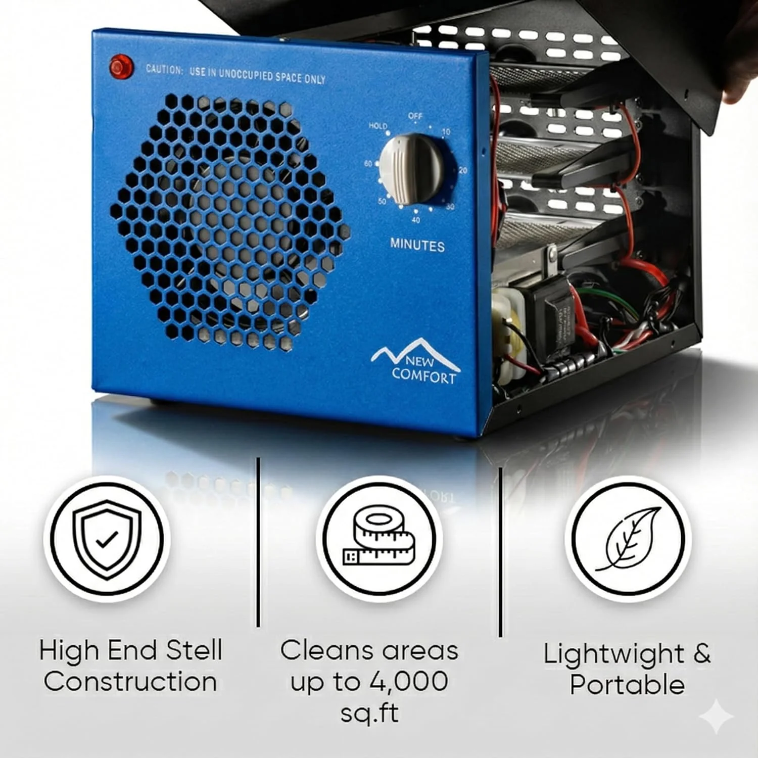 New Comfort Large Odor Eliminating Blue Commercial Ozone Generator by Prolux - Image 5