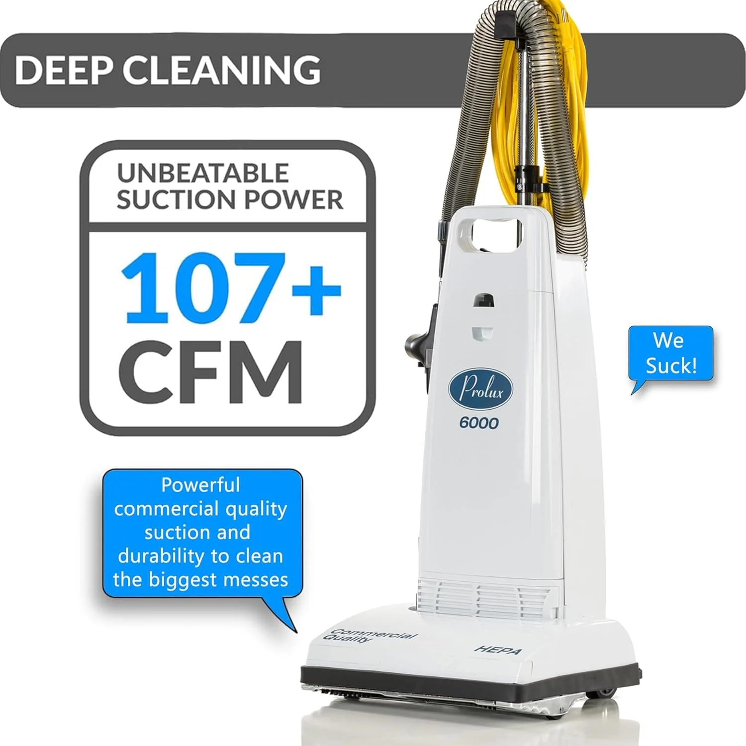 Prolux 6000 Commercial Upright Vacuum With On Board Tools - Image 5