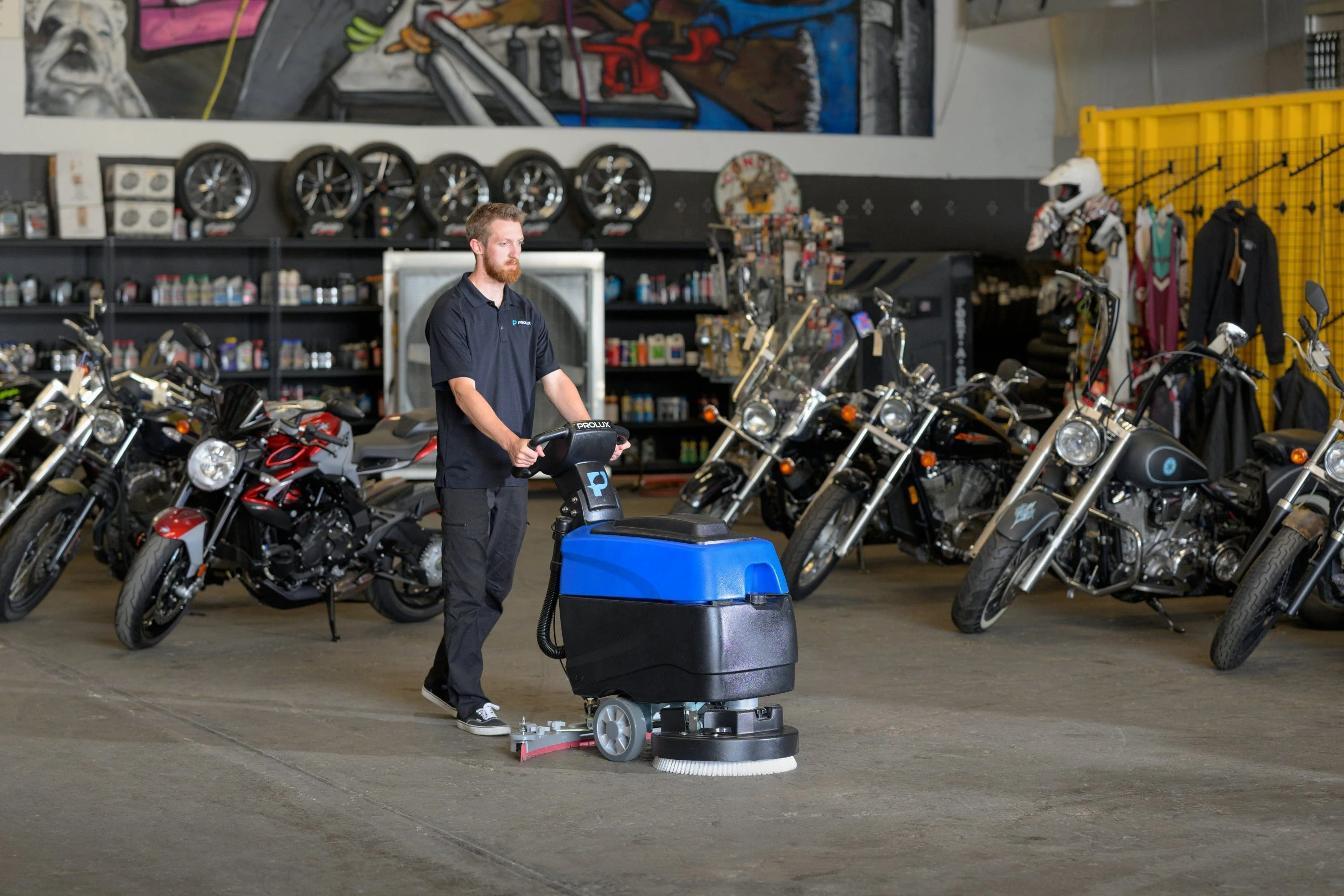 Prolux C460S 18" Cordless Commercial Walk Behind Floor Cleaner, Scrubber & Buffer - Image 8