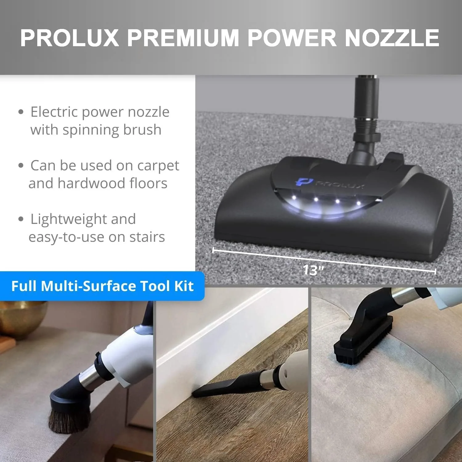 Prolux CV12000 Central Vacuum Unit System with Prolux Electric Hose Power Nozzle Kit and 10 Year Warranty - Image 9