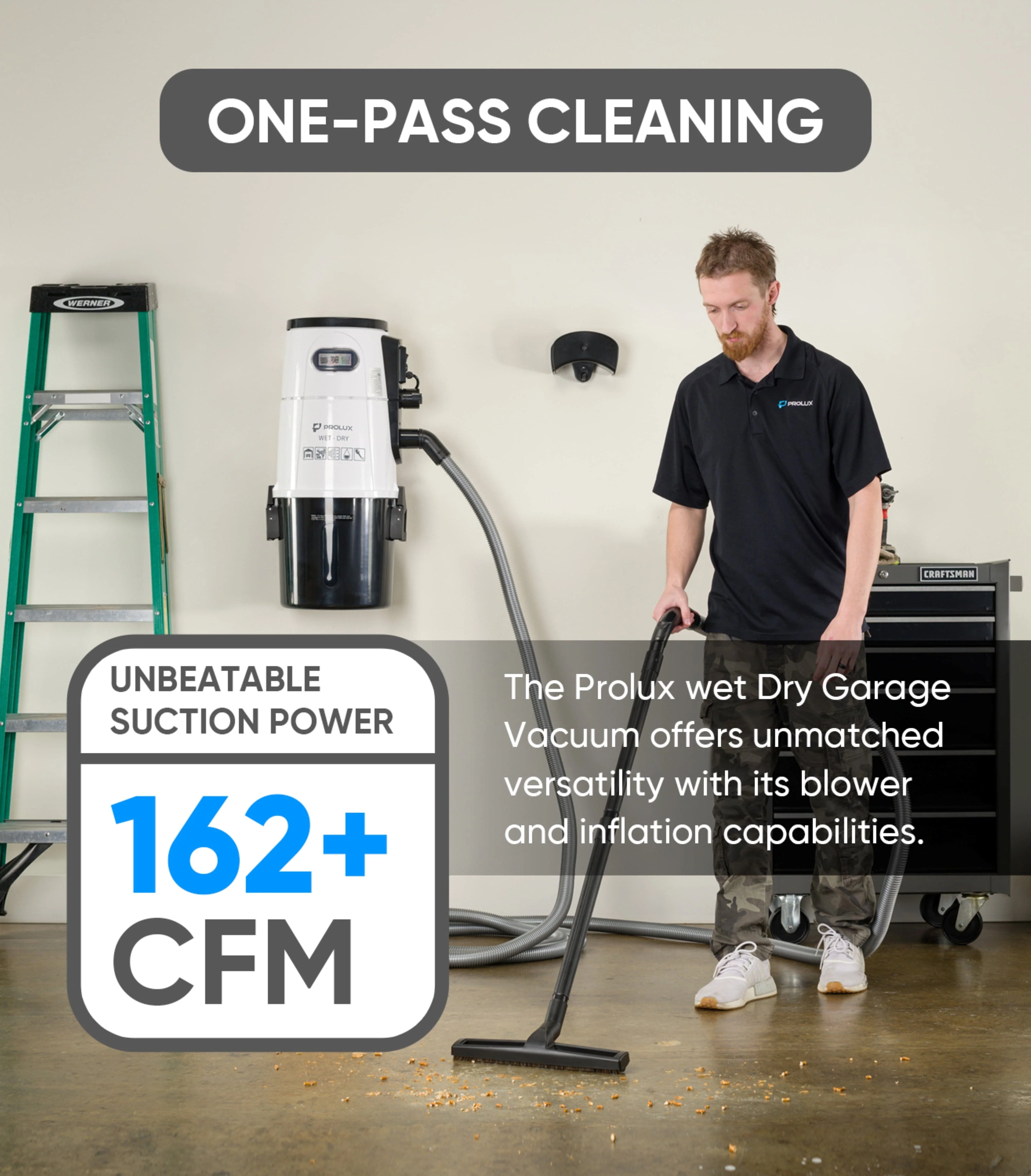 Prolux Wet/Dry Garage Vacuum, Shampooer, Blower and Detailer - Image 4