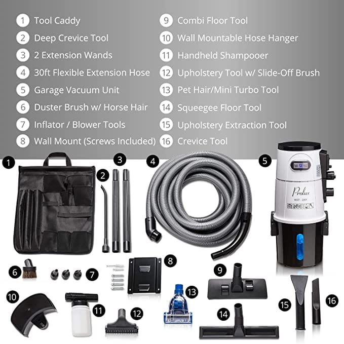 Prolux Wet/Dry Garage Vacuum, Shampooer, Blower and Detailer - Image 8