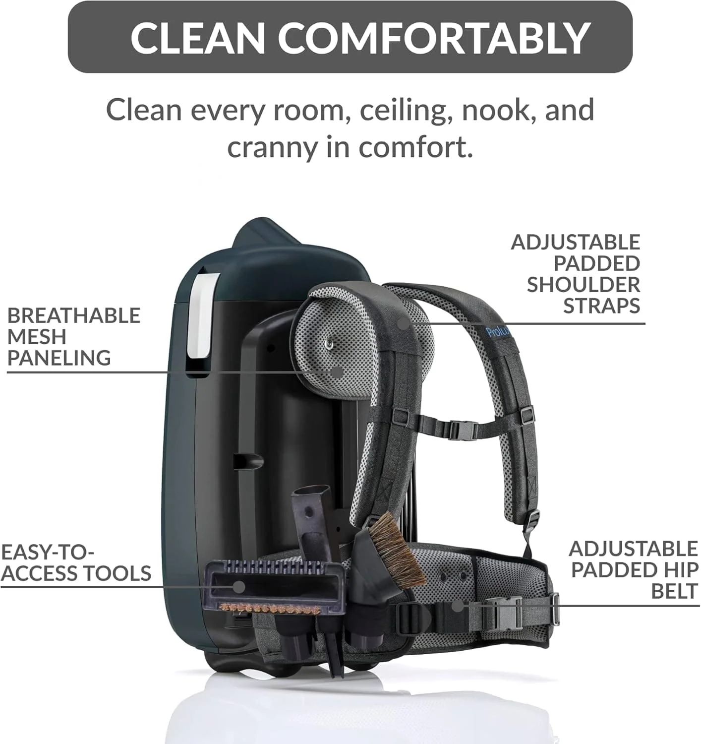 Prolux X8 Elite Backpack Vacuum Canister - Image 8