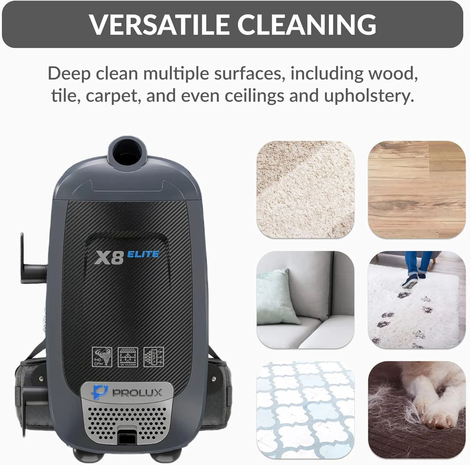 Prolux X8 Elite Backpack Vacuum Canister - Image 9