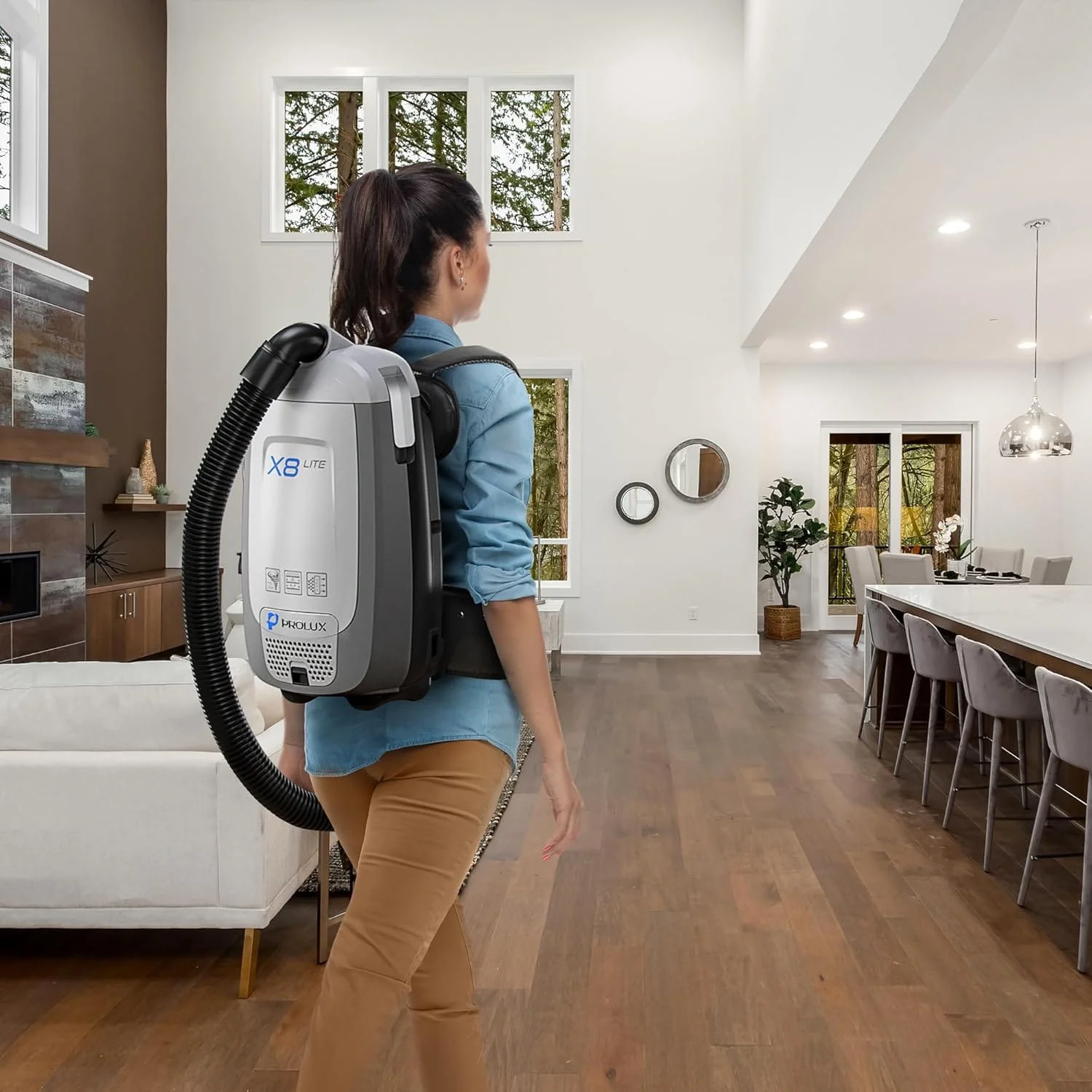 Prolux X8 Lite Backpack Vacuum w/ Premium Tool Kit for Light Commercial Use - Image 3