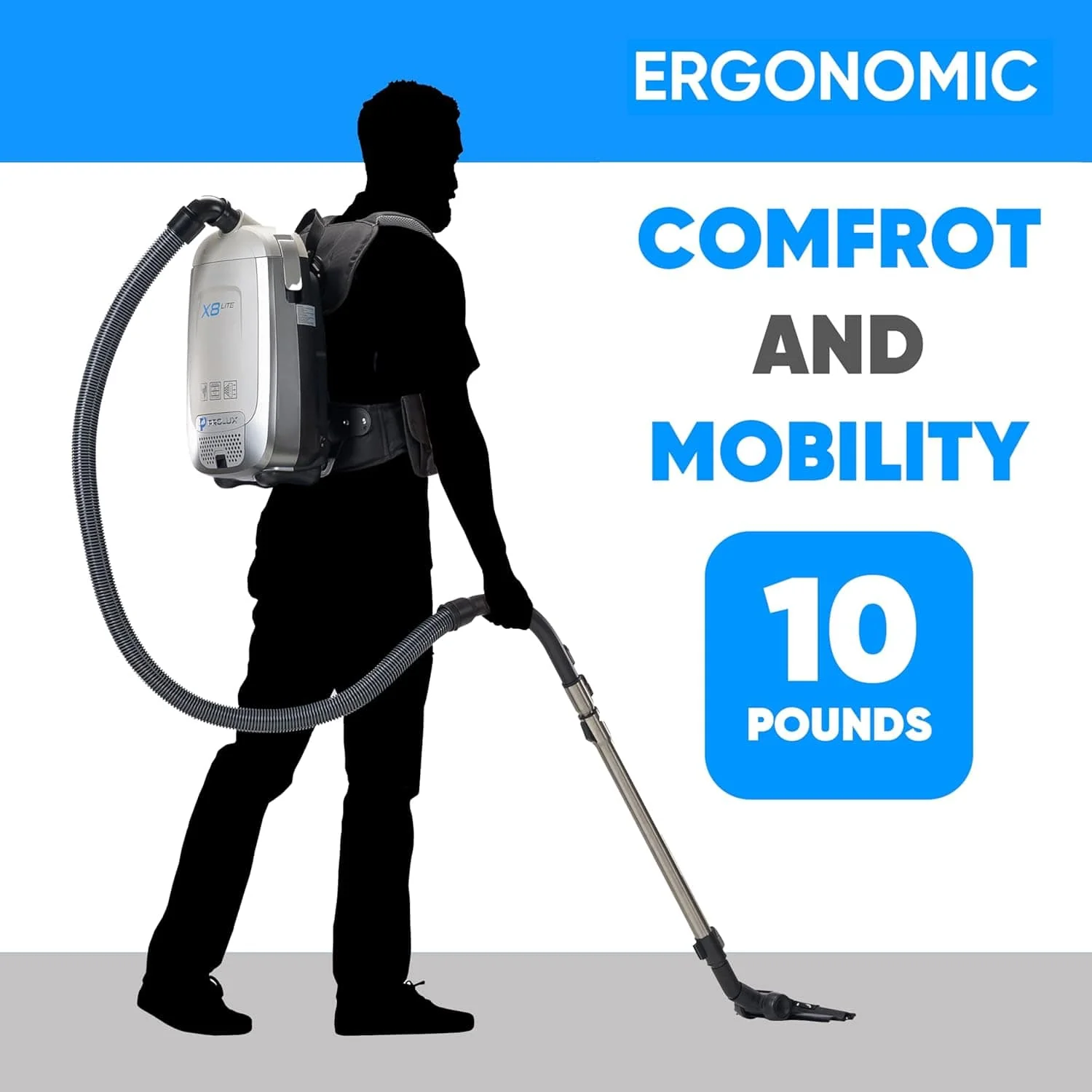 Prolux X8 Lite Backpack Vacuum w/ Premium Tool Kit for Light Commercial Use - Image 7