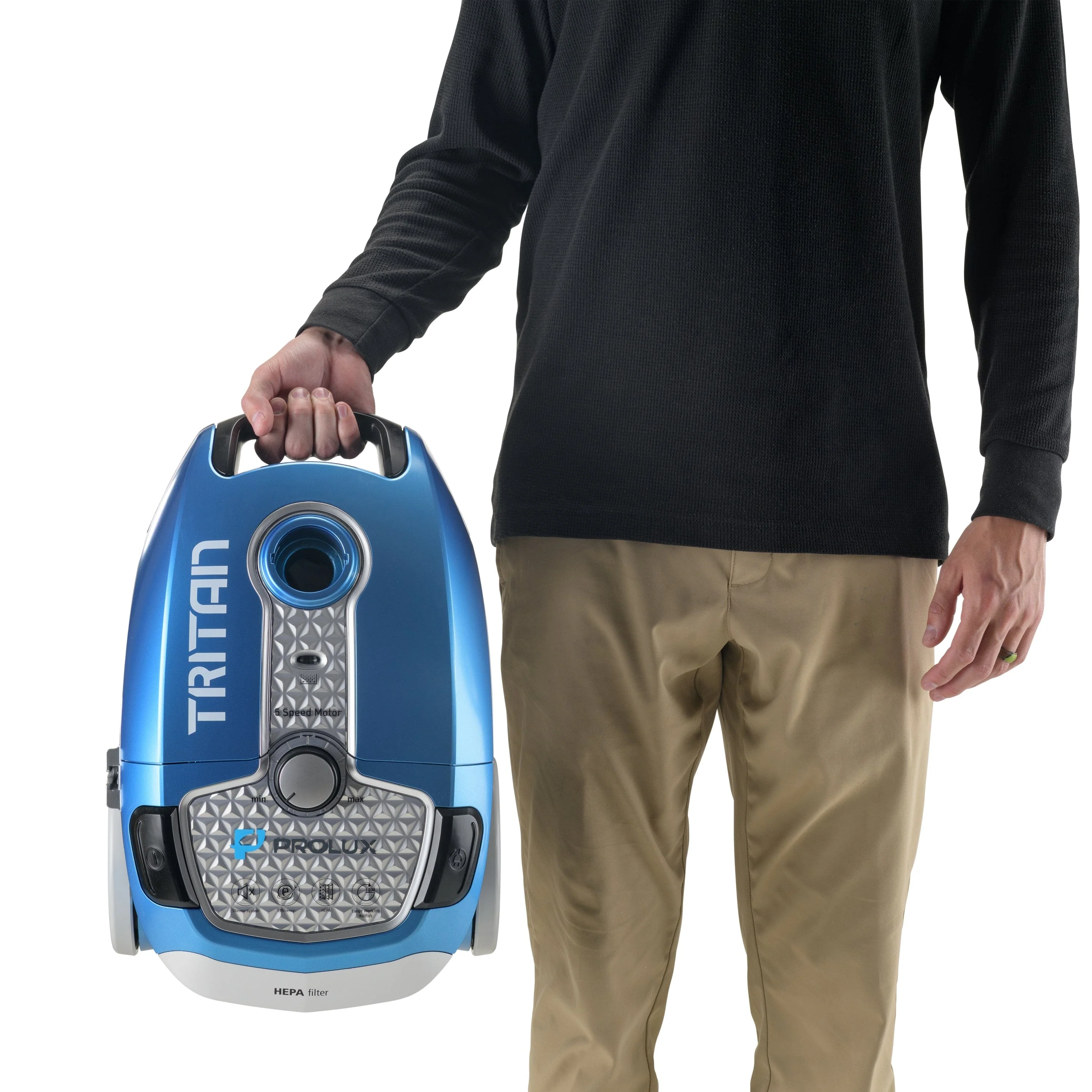 Prolux Tritan Canister Vacuum with Sealed HEPA Filtration and 12 Amp Motor - Image 9